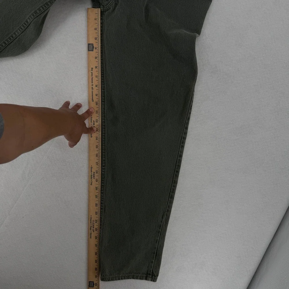 Vintage Levis 550 Orange Tab Jeans 38x32 Relaxed Tapered Grey Green Made‎ in USA
